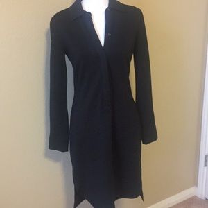 Women’s Small ANN TAYLOR Black Long Sleeves Dress
